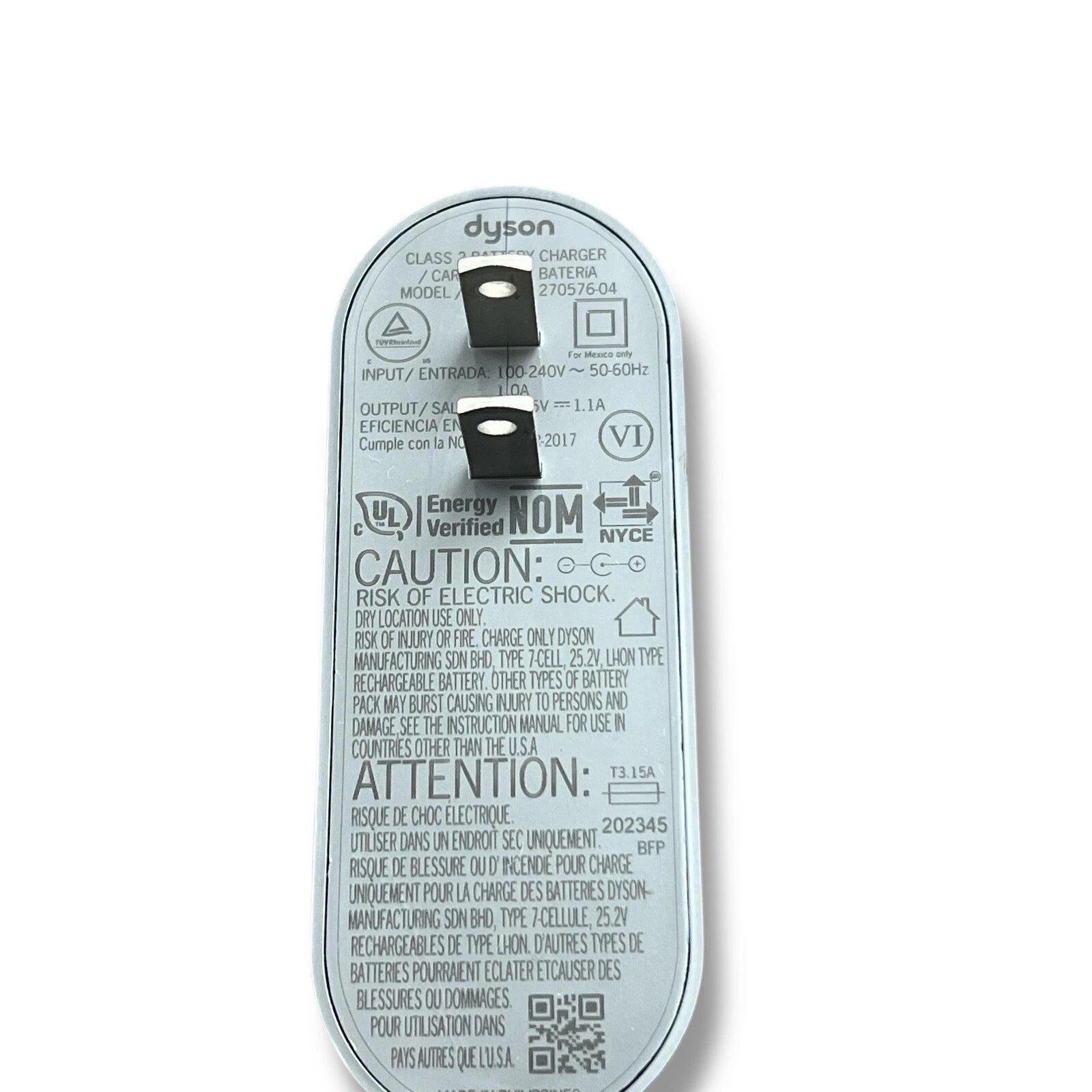 NEW Authentic Dyson V10 SV12 Absolute Animal Vacuum AC Power Adapter Charger