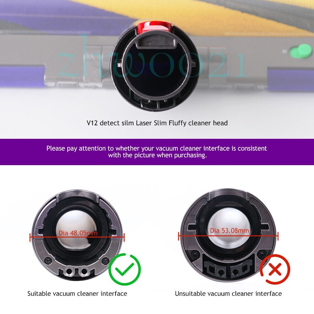 NEW Dyson V12 Detect Laser Slim Fluffy Cleaner Head 971360-02 for Digital Slim