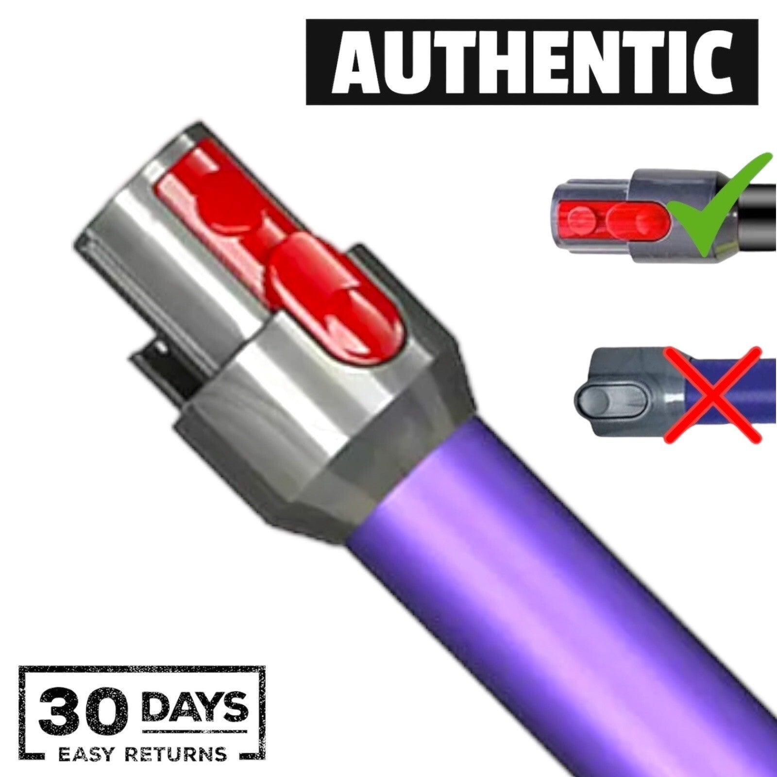 GENUINE DYSON Gen5 Detect  Wand Quick Release Stick Tube Replacement Part Purple