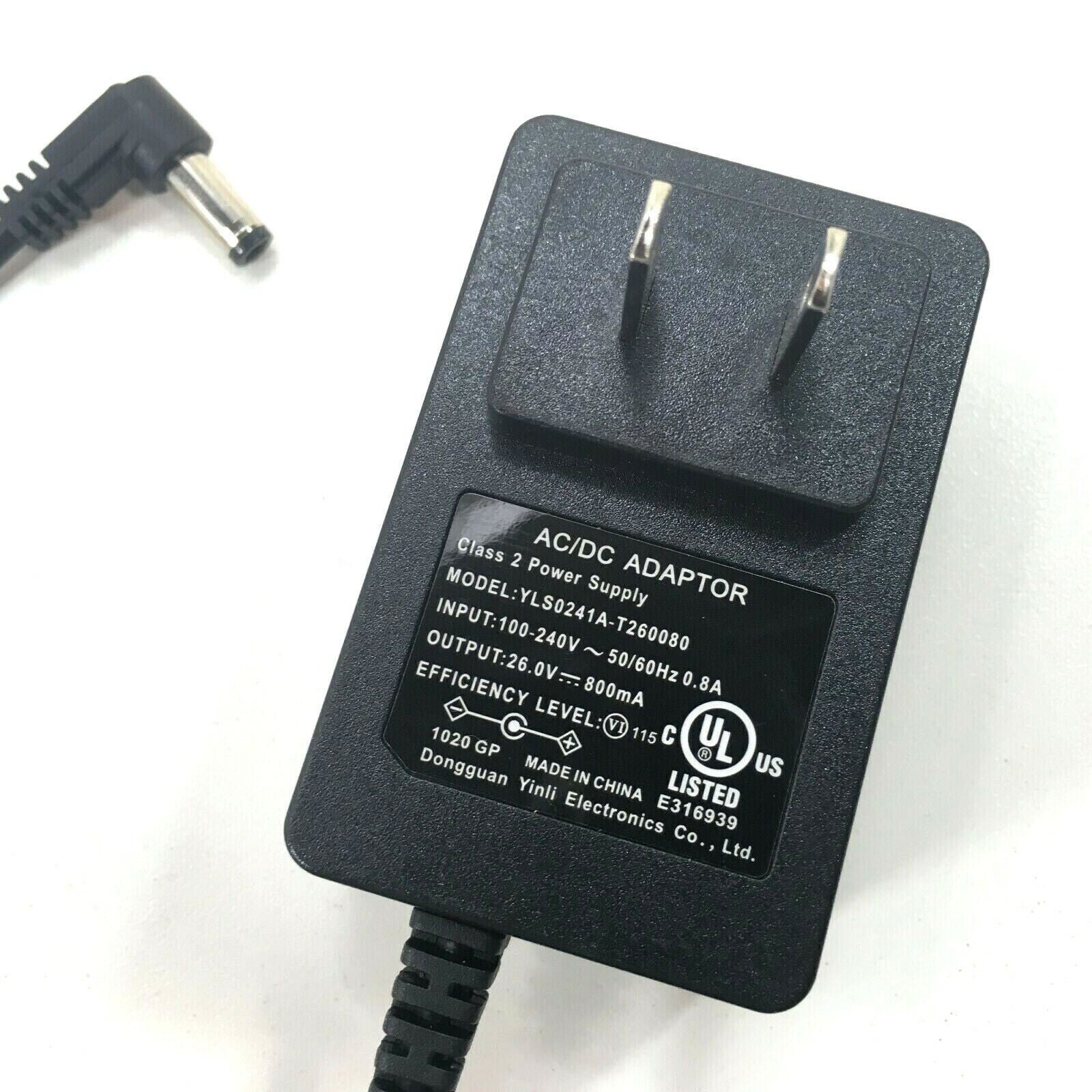 Tineco Floor One S3 FW050600US POWER ADAPTER CHARGER PLUG 26V 0.8mAh OEM