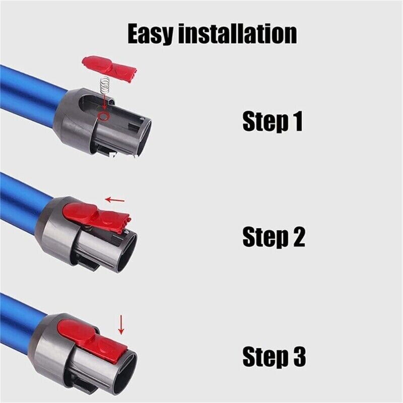 2-PACK OEM Wand Tool Clip Latch TAB BUTTON w SPRING for Dyson V7 V8 V10 V11