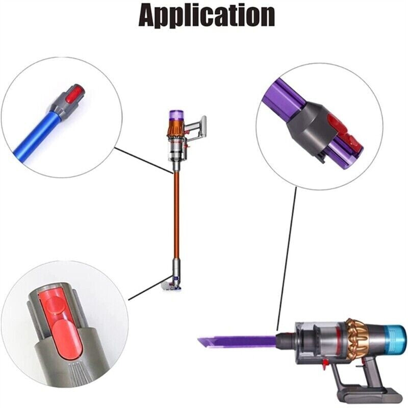 2-PACK OEM Wand Tool Clip Latch TAB BUTTON w SPRING for Dyson V7 V8 V10 V11