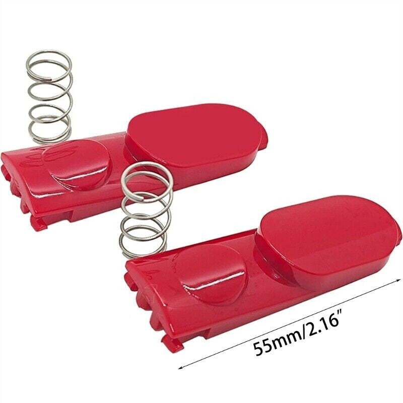 2-PACK OEM Wand Tool Clip Latch TAB BUTTON w SPRING for Dyson V7 V8 V10 V11