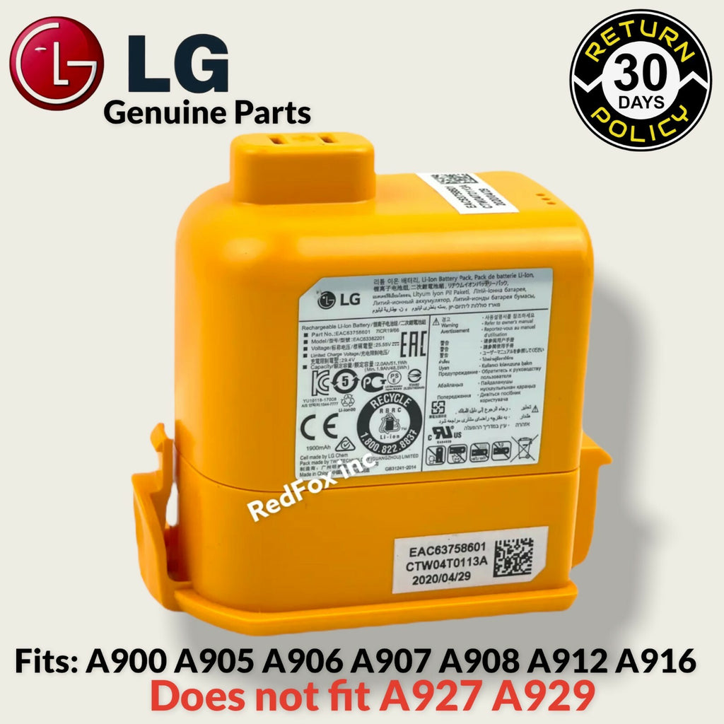 NEW OEM LG CordZero A9 A900 A905 A906 A907 A908 Rechargeable Lithium-ion Battery