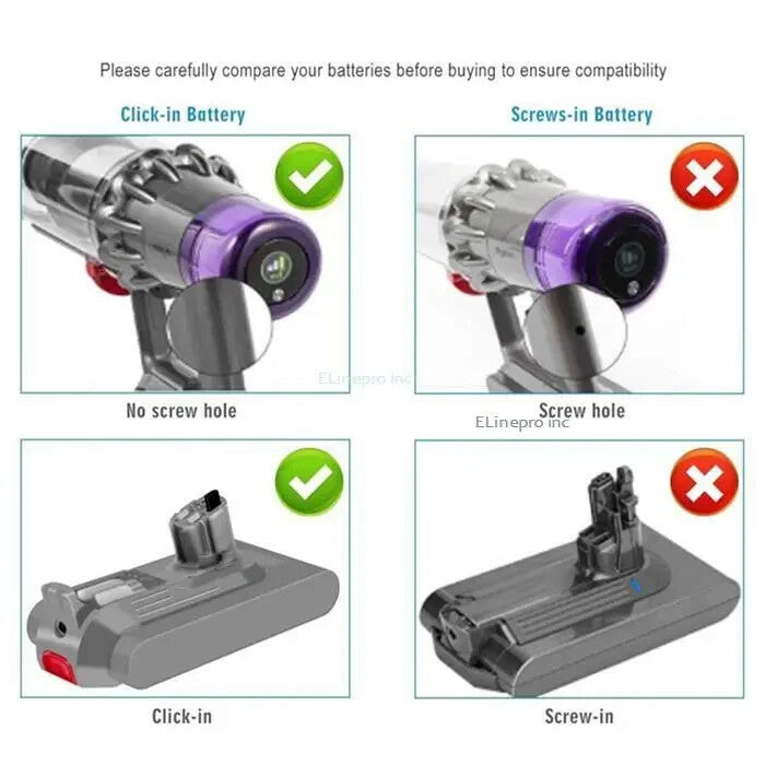 NEW GENUINE DYSON SV29 OUTSIZE DETECT Click-in Battery - fits SV16, V11 V15
