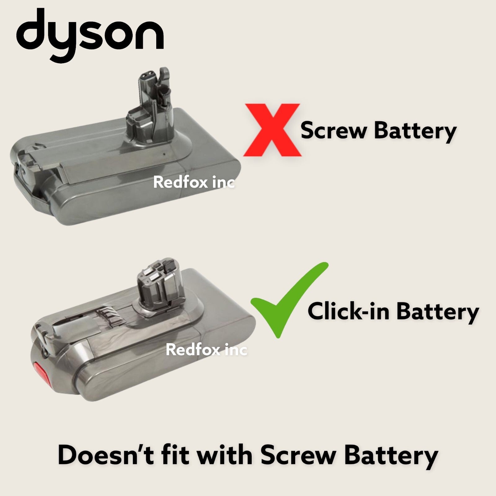 Dyson V11 SV15 Vacuum (Click in Battery) Handle Housing Assembly Part Replace