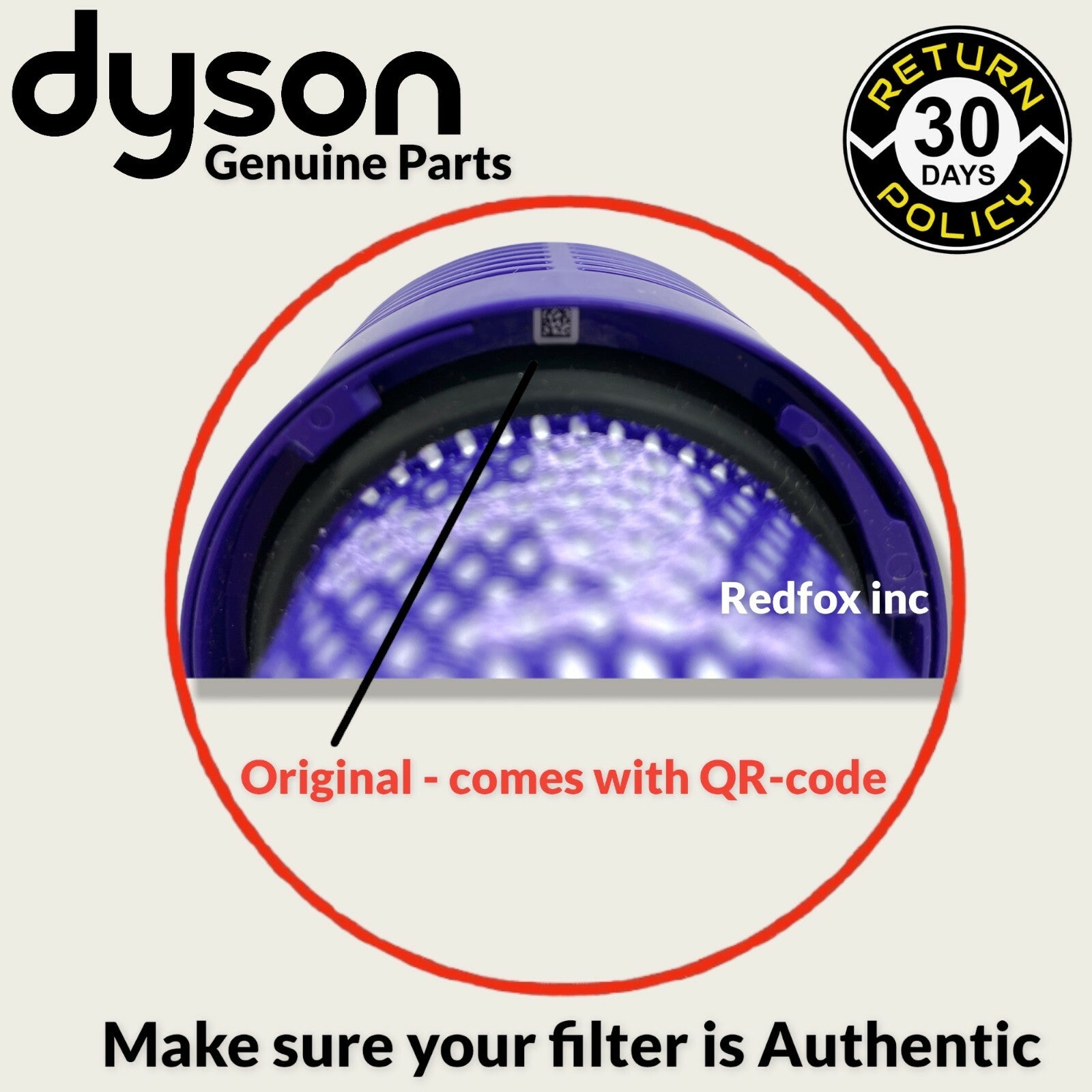 100% GENUINE Dyson V10 SV12 Animal Absolute Total Clean Washable Filter - NEW