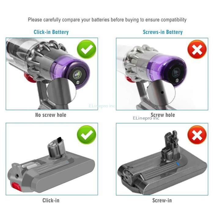 OEM Dyson SV15 Outsize SV16 SV22 Detect Vacuum 25.2V Click-in Li-ion Battery